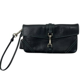 COACH コーチ ポーチ 小物入れ マルチポーチ 小物 レザー ブラック