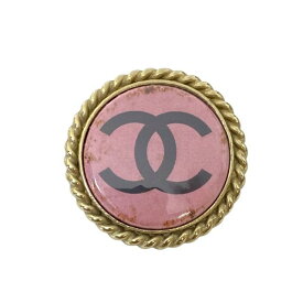 CHANEL シャネル ブローチ ピンブローチ アクセサリー 小物 ココマーク GP ゴールド ピンク 08P