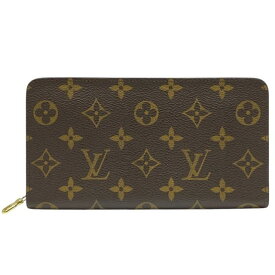 LOUIS VUITTON ルイヴィトン M61727 モノグラム ポルトモネ ジップ ラウンドファスナー 長財布 レザー ブラウン