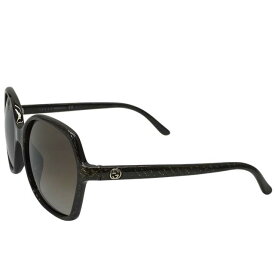 GUCCI グッチ ディアマンテ インターロッキングG サングラス アイウェア 小物 カラーレンズ プラスチック ロゴ ブラック ゴールド