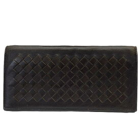 BOTTEGA VENETA ボッテガヴェネタ 財布 長財布 二つ折り財布 ロングウォレット 札入れ イントレチャート レザー ブラウン