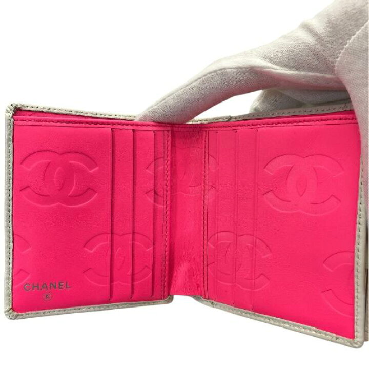 楽天市場】CHANEL シャネル カンボンライン 財布 二つ折り財布 折財布  