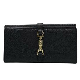 GUCCI グッチ 141430 ジャッキー 長財布 ロングウォレット 二つ折り財布 Wホック シボレザー ブラック