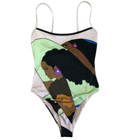 【未使用美品】FENDI フェンディ 12CPC-21-2644 ワンピース水着 スイムウエア 水着 総柄 ロゴ マルチカラー (サイズ 36)