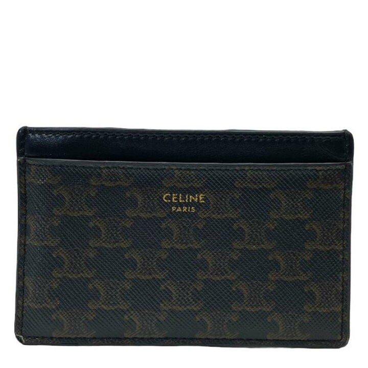 CELINE レザー カードケース ブラウン/ブラック 楽天市場】CELINE 