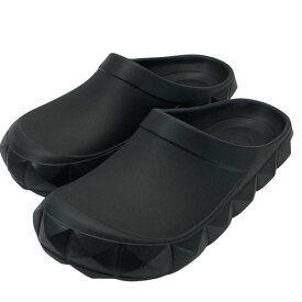 【未使用】VALENTINO ヴァレンティノ シューズ サンダル サボサンダル マキシスタッズモチーフ ラバー ブラック [サイズ 42 (約27cm)]