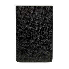 【未使用美品】PRADA プラダ カードケース パスケース コンパクト ロゴ レザー ブラック