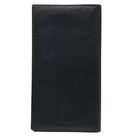 BVLGARI ブルガリ 財布 二つ折り財布 折財布 ロングウォレット 札入れ ロゴ レザー ブラック 黒