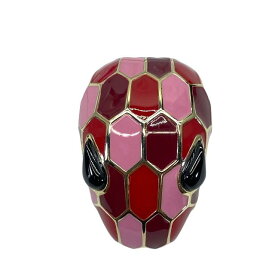 BVLGARI ブルガリ セルペンティ バッグチャーム 留め具 蛇 スネーク ゴールド ピンク レッド GP