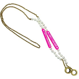 Christian Dior ディオール Airpods ホルダー ネックレス エアポッズ ホルダー チェーン ロゴ フェイクパール GP ピンク ゴールド