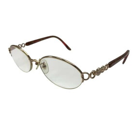 FENDI フェンディ VL031J FF0180/S 52□17 135 ヴィンテージ 度入り 眼鏡 メガネ 老眼鏡 アイウェア ロゴ ゴールド レッド