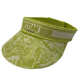 Christian Dior クリスチャンディオール 14TJV978X130トワル ドゥ ジュイ リバースバイザーハット バイザー ライムグリーン ホワイト