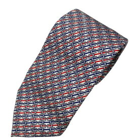 GUCCI グッチ ネクタイ ホースビット ストライプ 総柄 ロゴ シルク ホワイト ネイビー レッド