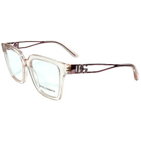 ドルチェ&ガッバーナ ドルガバ D&G DG3376 B 3148 /T3 53□18 140 サングラス アイウェア スクエアフレーム ピンク クリア DOLCE&GABBANA