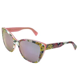 ドルチェ&ガッバーナ ドルガバ D&G DG4216 2939/5R 55□17 140 3N サングラス アイウェア キャットアイ ピンク ロゴ DOLCE&GABBANA