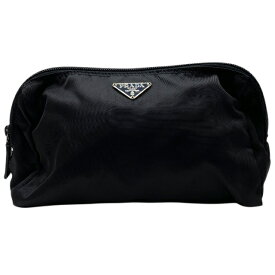 プラダ ポーチ 化粧ポーチ 小物入れ トライアングルロゴ ナイロン ブラック PRADA
