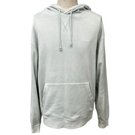 キス 140659 スウェットパーカー プルオーバー ジャージ生地 ロゴ刺繍 コットン ライトグレー メンズ KITH [サイズМ]