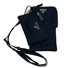 美品 プラダ 2TT091 ショルダーバッグ ネックストラップ 携帯ケース ポーチ コインケース トライアングルロゴ ナイロン PRADA レディース 女性 メンズ 男性 ユニセックス ギフト プレゼント バッグ カバン 財布 小物 ジュエリー