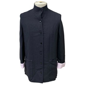 ジャンフランコフェレ ジャケット アウター 上着 スタンドカラー ハイネック 立ち襟 ブラック ピンク GIANFRANCO FERRE [サイズ 40] 正規品 安心品質 レディース ブランドアウター 高級感 秋冬コーデ エレガント