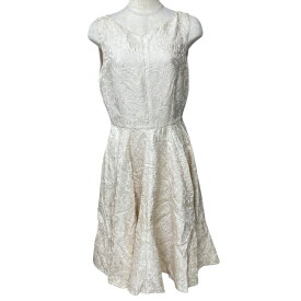 未使用 ドルチェ&ガッバーナ ドルガバ DG D&G F6KE6T FJMOR ワンピース フレア 花 ジャガード織 アイボリー DOLCE&GABBANA [サイズ42] レディース 正規品 安心品質 ブランドファッション 高級感 エレガント