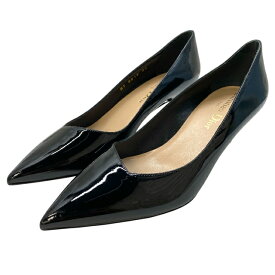 クリスチャンディオール MT0218 パンプス ヒール ブラック エナメル パテント レザー Christian Dior [34(約21cm)]正規品 安心品質 レディース ブランドシューズ 高級感 フォーマル エレガント パーティー おしゃれ