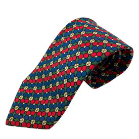 シャネル ネクタイ ループタイ レギュラー アクセサリー ココマーク フラワー 総柄 ロゴ シルク レッド グリーン ネイビー CHANEL レディース 美品 正規品 上品な印象 高級感あるデザイン 洗練された佇まい