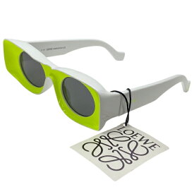 ロエベ LW40033I 39A 49□23 145 サングラス アイウェア パウラズイビザ ロゴ ホワイト イエロー アセテート カラーレンズ LOEWE ユニセックス 人気 定番 モード 洗練 高級感