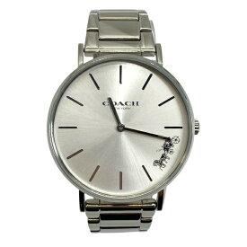 稼働品 コーチ 14503344 PERRY ペリー 腕時計 クオーツ アナログ シルバー ステンレス COACH レディース 人気 定番 上品 シンプル 実用的
