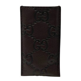 グッチ グッチシマ シューホーン ケース マルチケース 小物入れ ブラウン ロゴ 189944・4208 GUCCI ユニセックス 人気 定番 高級感 上品 モード