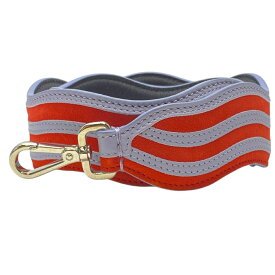 美品 フェンディ ロング ストラップユー ショルダーストラップ アクセサリー ウェーブ スエード レザー レッド パープル FENDI 正規品 上質質感 おしゃれ 多用途 肩掛け 付替用 ベルベット調 デザインストラップ
