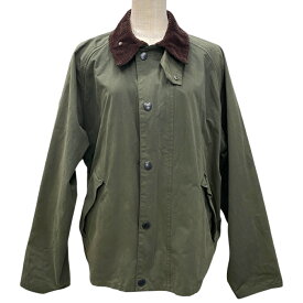 バブアー トランスポーター ノンワックスジャケット ブルゾン ピーチスキン コーデュロイ襟　グリーン ユニセックス Barbour [サイズ 36] 上品 定番 実用 快適 都市利用 長期使用