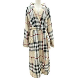 未使用 バーバリー ノバチェック ローブ コート バスタオル ドレッシングガウン コットン ベージュ 8075437 BURBERRY [サイズM] メンズ 未使用 上質 快適 定番 リラックス感 高級感