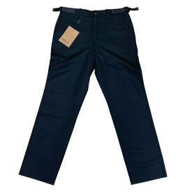 未使用 バーバリー スラックス パンツ ボトムス 長ズボン ロゴ サイド ベルト ウール ナイロン ブラック 8038150 BURBERRY [サイズ48]メンズ 未使用 洗練 上質 美シルエット モード感 快適