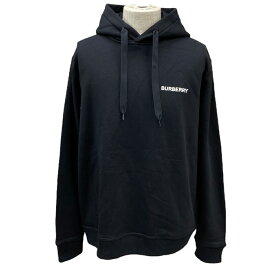 未使用 バーバリー アボンデール バックプリント スウェット パーカー フーディ ブラック コットン 8057967 AVONDALE BURBERRY[サイズM] メンズ 未使用 上質 存在感 洗練 トレンド感