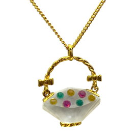 スワロフスキー メモリーズ フラワー バスケット ペンダント ネックレス アクセサリー ジュエリー ゴールド クリスタル SWAROVSKI 可憐モチーフ 華やか印象 上品デザイン ギフト需要