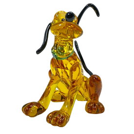 スワロフスキー プルート ディズニー キャラクター オブジェ フィギュリン インテリア 置物 クリスタル イエロー系 SWAROVSKI 空間演出 装飾性 高級感 収集価値