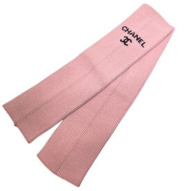 美品 シャネル レッグウォーマー ココマーク ロゴ　ピンク ユニセックス CHANEL 防寒 ファッション 小物 秋冬 コーデ アクセント 上品 可愛い トレンド 存在感