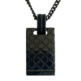 グッチ ディアマンテ ディアマンティッシマ ネックレス ペンダント アクセサリー スクエアプレート ロゴ シルバー Ag925 341899 GUCCI フォーマル パーティ 洗練 上質感 定番