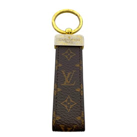 ルイ ヴィトン キーホルダー キーリング チャーム ポルト クレ ドラゴンヌ モノグラム レザー メタル ブラウン M65221 LOUIS VUITTON 上品 洗練 高級感 存在感 実用性