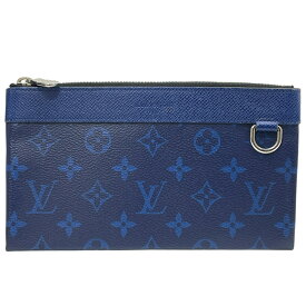 ルイ ヴィトン ポシェットディスカバリーPM フラット ポーチ タイガラマ モノグラム キャンバス レザー ブルー M30278LOUIS VUITTON 上品 高級感 洗練 コンパクト 実用的 ミニマル 使いやすい デイリー スタイリッシュ 持ち運び便利 長く使える