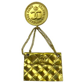 CHANEL シャネル ヴィンテージ ココマーク ブローチ マトラッセ バッグ モチーフ GP ゴールド 洗練 上質 高級感 エレガント スタイリッシュ 存在感 ファッション