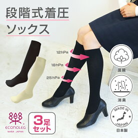 【半額クーポン】西垣靴下 着圧ソックス めざせ美脚 着圧シェイプソックス3足セット 消臭 ランキング入賞 着圧主義 締め付け ハイソックス 無地 セット 話題 靴下 レディース 婦人 着圧ソックス ブラック ベージュ 弾性ストッキング リカバリー 直送 メール便 リカバリー
