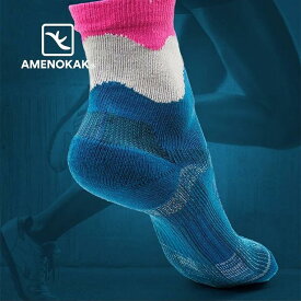 アメノカク 先丸 走る靴下 滑らない靴下 メール便対応 滑り止め ウォーキング トレッキング ランニング テーピング 衝撃緩和 消臭 吸水 速乾 西垣靴下 エコノレッグ 靴下 奈良 リカバリー