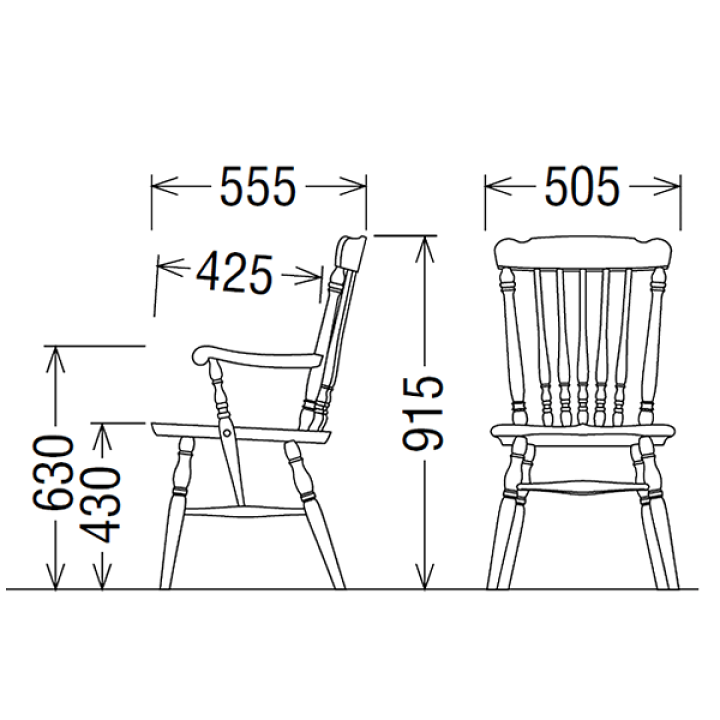 楽天市場】カリモク ダイニングチェア 木製チェア コロニアル CC23