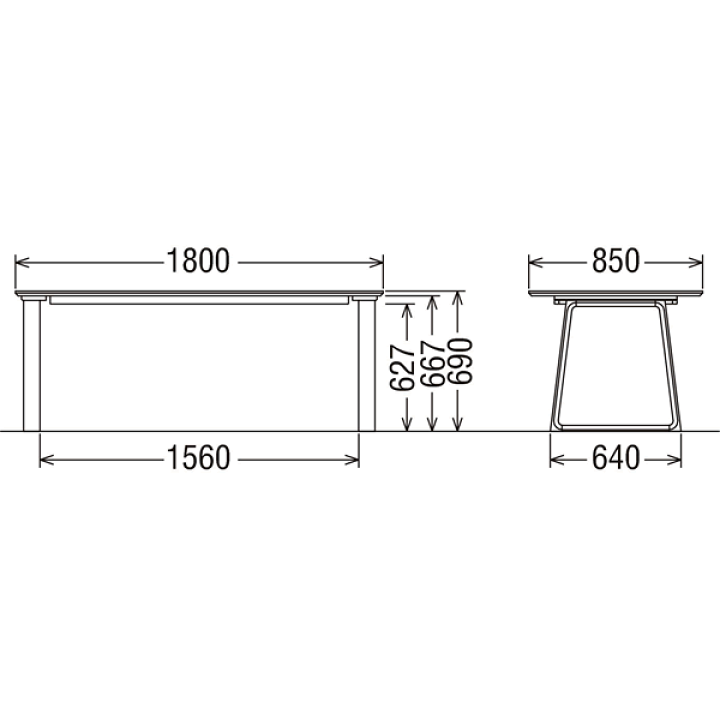 楽天市場】カリモク ダイニングテーブル 幅1800mm 耐水・耐熱・強度の