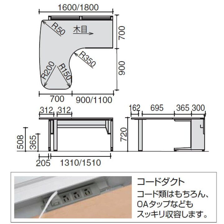 楽天市場】コクヨ 診察室 インフォントiシリーズ 診察デスク L型タイプ 