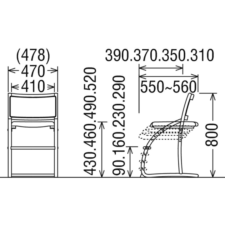 楽天市場】カリモク デスクチェア 学習チェア 学習椅子 XT2401 cresce
