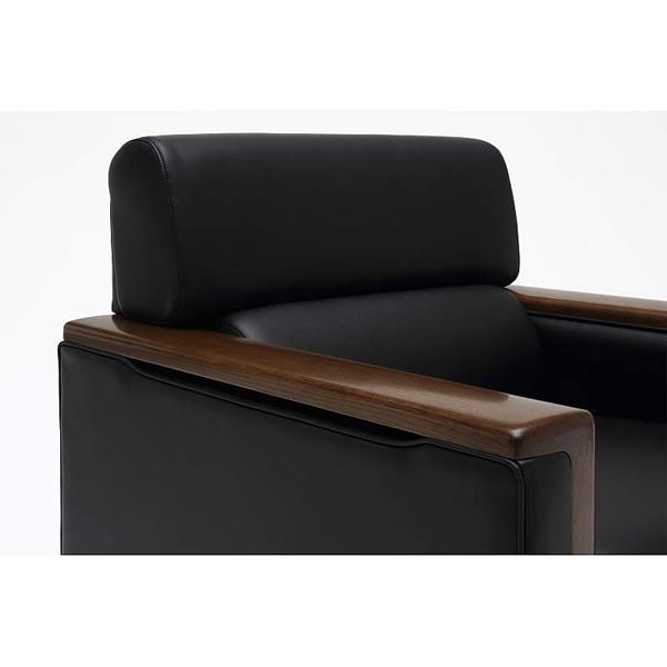 【カリモク 応接セット・ソファセット/ US51モデル 合成皮革張椅子3点セット【US5140BD-SET】  エコノミーオフィス-オフィス家具