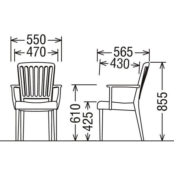 カリモク　ダイニングチェア/　CU65モデル　平織布張　肘付食堂椅子　【COM　オークD・G・S/U32グループ】　【CU6500-U32】 |  エコノミーオフィス-オフィス家具