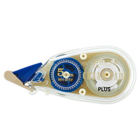 プラス (PLUS) 修正テープ ホワイパープチ クリームテープ 5mm ブルー WH-815Y 51-643